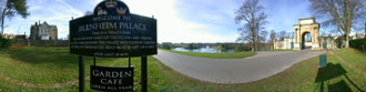 Panoramic photo of Blenheim Palace