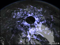 عکس اِی آی ام از ابرهای فراز قطب