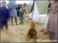 له بونېره بې ځايه شوي کډوال 