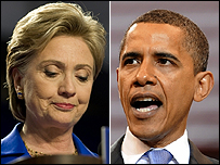 باراک اوباما و هیلاری کلینتون