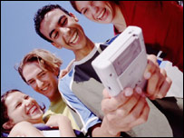 A boy playing a computer game