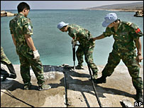 Çinli UNIFIL askerleri