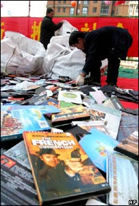 Çin yapımı korsan DVDler