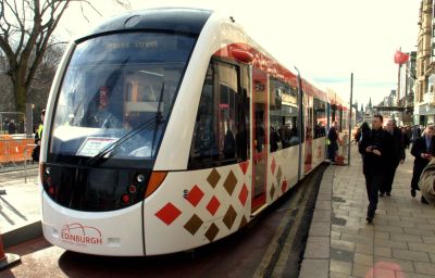 Edinburgh tram mock-up