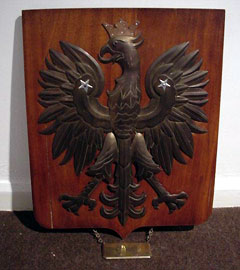 Metal eagle emblem