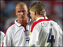 David Beckham a Steven Gerrard