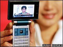 تلفن همراه مجهز به گيرنده تلويزيون