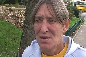 Maggie shows us where she lived on the beach and streets of Brighton and takes us back to her hostel room late at night.