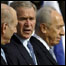 Ehud Olmert, Bush e Shimon Peres
