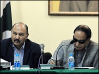 چودھری شجاعت حسین اور سید مشاہد حسین فائل فوٹو