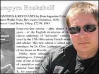 Vampire researcher and writer - Allen J. Gittens