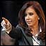 A presidente da Argentina, Cristina Kirchner