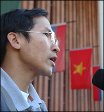 Sinh viên Nguyễn Văn Vũ (ảnh do nhà báo Đỗ Dũng cung cấp)