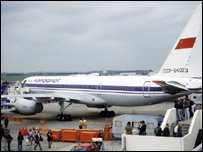 توپولوف 204 در نمایشگاه هوایی