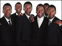 Pelé fotografado por William Kein: efeito 'Matrix'