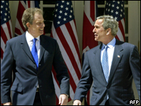 Tony Blair e GeorgeW. Bush 
