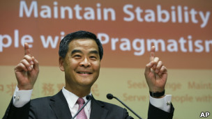 香港特首梁振英发表施政报告(16/01/2013)