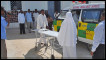 One of Mogadishu’s only ambulances in action