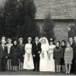 Isabella and Duncan's daughters wedding. Duncan far left Dark Glasses on.