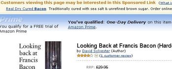 Screengrab of Amazon page on 10/09/2008