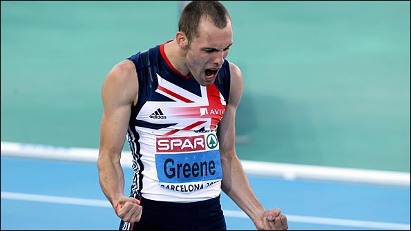 Dai Green celebrates winning European gold