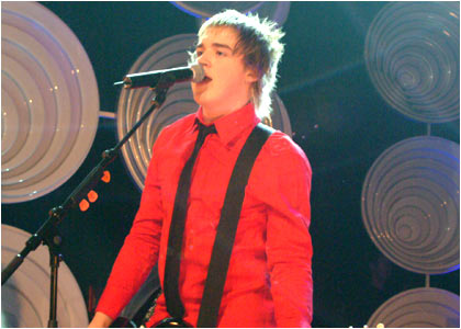McFly on stage at the R1 / TOTP Christmas Party