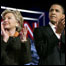 Hillary Clinton e Barrack Obama