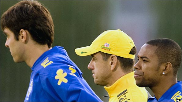 Kaka, Dunga and Robinho