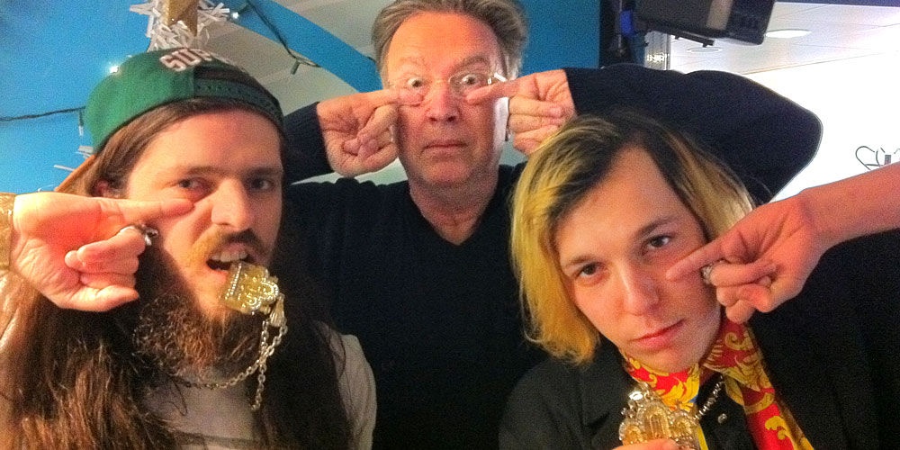 Lewis and Samuel from La Shark with Tom Robinson