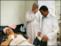 Saldırıda yaralanan bir kişi