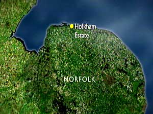 Holkham Estate location map
