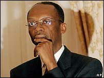 O ex-presidente haitiano Jean-Bertrand Aristide