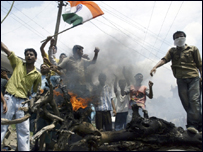 जम्मू में विरोध प्रदर्शन