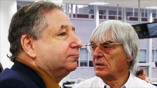 FIA president Jean Todt and F1 commercial boss Bernie Ecclestone