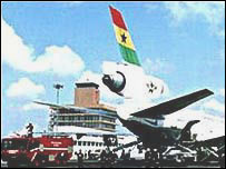 Avião da Ghana Airways