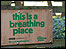 Close up of Bower Ponds sign