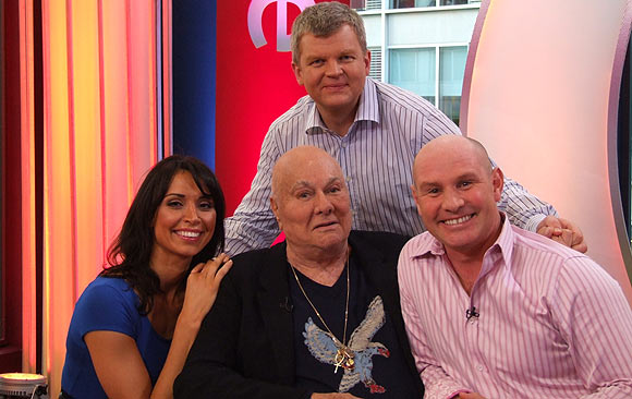 Tony Curtis, Adrian, Christine and Mike Dilger