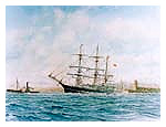 The whaling ship Hope leaves Peterhead (C) scran.ac.uk