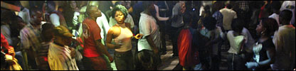 Partying hard in a Lagos club