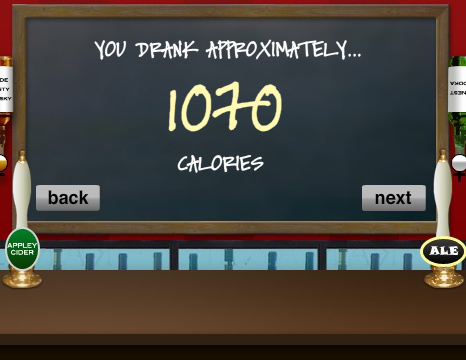 Image from Newsbeat's Booze Calculator