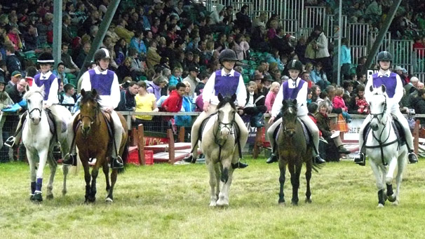 Lanark and Upper pony club team at the Royal Highland Show