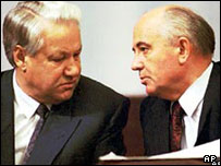 Yeltsin ve Gorbaçov