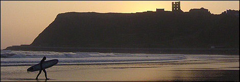 Surfer on Scarborough beach