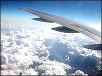 Wing of plane