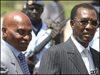 presidentes do Senegal e do Chade