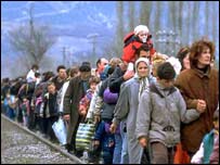 Kosova krizinde Arnavut asıllı mülteciler