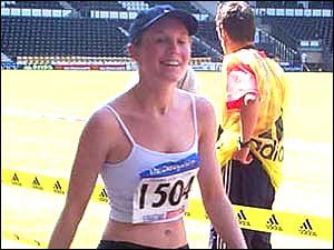 At the finish line