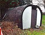 Workers' Hut constructed from tunnel 'spare ribs'