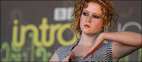 The Kabeedies' Katie Allard at Glasto