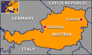 Map of Austria
